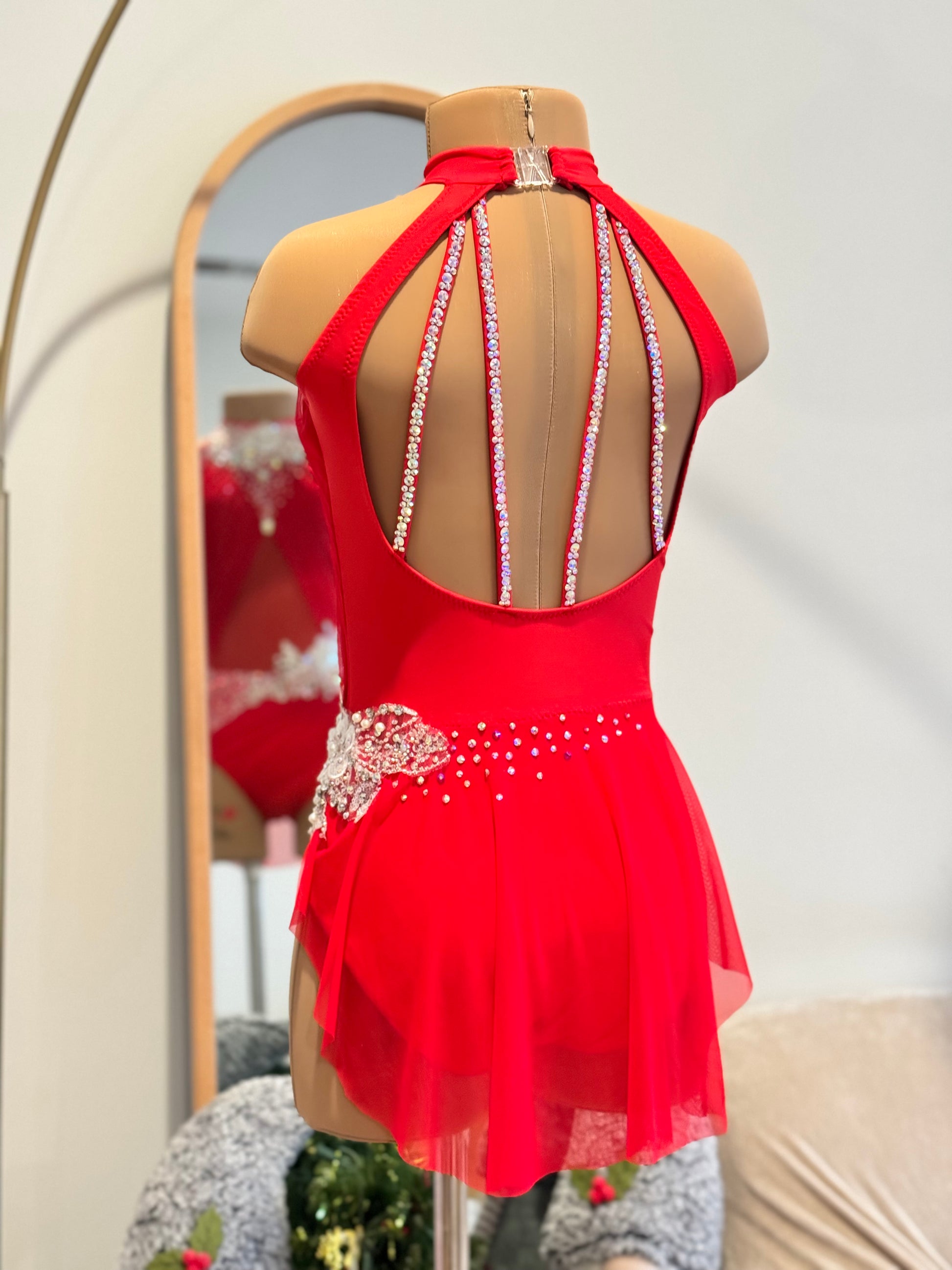 red lyrical dress Ruched Midriff Lyrical Dress | Dance Wear